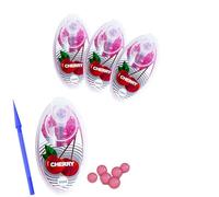 400 pcs 4 Packs of 100 Ice Blast Menthol Mint Cigarette Crushballs,Easy To Use Applicator Included - Menthol Crush Balls For Cigarettes For Flavoured Filter Tips (Cherry)