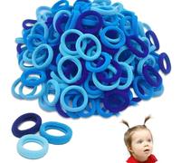400 Pcs Baby Hair Bands, Toddler Hair Bobbles, Multicoloured Seamless Elastic Soft Small Sky Bands for Mini Braids Ponytail Holders for Baby Girls & Infants - Blue Gradient