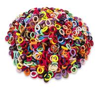 400 PCS Baby Hair Ties, No Damage Elastic Ponytail Holders, Soft and Seamless Multicolor Hair Ties for Toddlers and Girls - Perfect for Baby Hair Accessories(30 Colors)