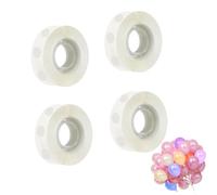 400 PCS Balloon Glue Dots, Removable Balloon Sticky Spots, Adhesive Double Sided Glue Dots Roll for Birthday Party Wedding Christmas Decorations and DIY Scrapbooking Craft (4 Rolls)