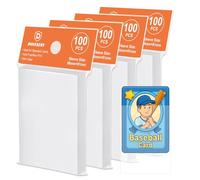 400 Pcs Card Sleeves, 66 x 91mm Clear Penny Sleeves for Trading Cards, Soft Plastic Card Protectors for MTG, TCG, Baseball, Football, Sports, Game Cards