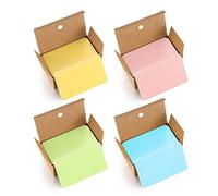 400 Pcs Colored Blank Kraft Paper Cards, Craft Card Paper, Multicolor Business Message Flash Cards Blank for Learning, Study, DIY, Memory(Pink/Green/Yellow/Blue)