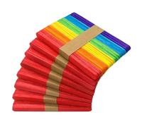 400 PCS Coloured Lollipop Sticks, Mini Lolly Stick, Wood Lolly Craft Sticks, Popsicle Stick for Baking, Ice Cream & Party Decorations