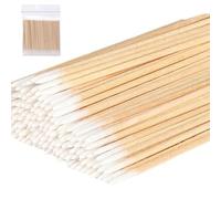400 PCS Cotton Pointed Double Swab, 7CM Long Cotton Buds, Pointed Cotton Bud for Eyebrow Tattoo, Beauty, Makeup, Colored Nail Stitching and Precision Cleaning