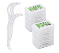 400 Pcs Dental Floss Picks Dental Floss Stick Disposable Interdental Flossers with Portable Travel Case for Family, Hotel and Travel
