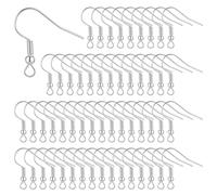 400 Pcs Earring Hooks Ear Wires Hooks Fish Hook Earring Making Supplies Kit Earrings Jewelry Findings Parts for DIY Earrings Jewelry Making