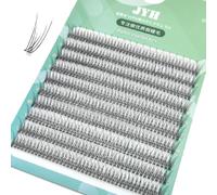 400 Pcs Fishtail Lashes Individual Cluster Eyelash Natural Softer Fish Tail Eyelash Extension Professional Makeup Fairy Eyelashes (Fishtail-GREEN, 10mm)