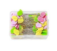 400 Pcs Flat Button Head Pins 52mm Multicolor Flat Head Straight Pins Sewing Pins with a Storage Box Decorative Pins for Dressmaker Craft Sewing Projects (Bird Type)