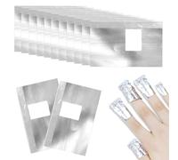400 PCS Foil Nail Wraps Kit Nail Foils for Gel Nails with Lint-Free Cotton Pads Gel Nail Polish Remover Foil Wraps for Manicure Nail Art Cleaner