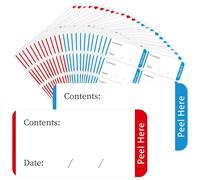 400 Pcs Freezer Labels Stickers, 60 x 30mm Freezer Label Easy Peel Off Partially De-Adhesived Food Date Labels for Food Storage Boxes, Jars