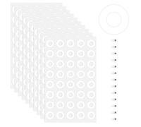 400 PCS Hole Reinforcement Stickers 1/4" Diameter Self-Adhesive Hole Punch Reinforcement Stickers Non-Printable Paper Holes Labels White Strengthen and Repair Punched Holes