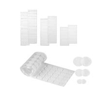 400 Pcs Hook and Loop Dots Self Adhesive,10/15/ 20mm Double Sided Sticky Back Hook and Loop Tape, Strong Waterproof Sticky Pads for DIY Crafts, School Projects, Home & Office Organization (White)