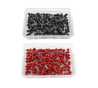 400 Pcs Map Tacks, 0.63 inches Head - Black Map Push Pins for Wall Drawing Pinboard, Bulletin Board