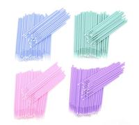 400 Pcs Micro Applicator Brushes, Color Eyelash Extension Brushes Disposable Microbrush Micro Applicators Eyelashes Microbrush, Disposable Lip Brushes for Makeup, Dental and Oral