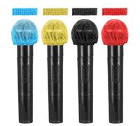 400 PCS Microphone Hygiene Covers Disposable Non-Woven Handheld Mic Mike Cover Windscreen Protective Cap for KTV Karaoke Recording Room Stage Performance