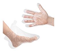 400 Pcs Paraffin Wax Liners for Hands and Foot Plastic Paraffin Bath Liners Disposable Thick Hand and Foot Covers with Stickers for Wax Bath Therapy Moisturizing Treatment