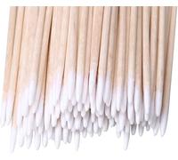 400 PCS Precision Tip Cotton Swabs with Wooden Handle - Ideal for Makeup, Eyebrow Tattoo & Nail Detailing