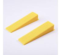 400 Pcs Reusable Tile Leveling System Wedges Kit for 1/8",1/12", 1/16", 1/32" Spacers - Tile Leveler Installation Tools for Perfect Tile Alignment (400PCS(Yellow))