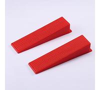 400 Pcs Reusable Tile Leveling System Wedges Kit for 1/8", 1/16", 1/12",1/32" Spacers - Tile Leveler Installation Tools for Perfect Tile Alignment (400PCS(Red))