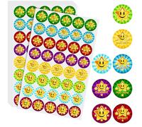 400 Pcs Reward Stickers for Children, 1inch Round Large Colourful Well Done Sticker, Praise, Good Work Teacher Stickers Pack,Motivational Sticker for Childrens School Classroom and Home by Innoveem