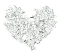 400 Pcs Round Cable Clips, Durable Round Tidy Clips, Holder for Organizing Electric Wires, Assortment Cable Holder Management Wire Tidy Clips 4mm(White)