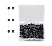 400 Pcs Round Push Pins - Black Round Head Map Tacks, 0.63 inches Head, For Wall & Bulletin Board