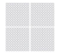 400 Pcs Silicone Bumpers, 6x2mm Bumper Pads Transparent Rubber Feet Self Adhesive Furniture Protectors for Noise Reduction Cushioning Clear Door Stops Cabinet Drawer Anti Slip for Glass Wood Metal
