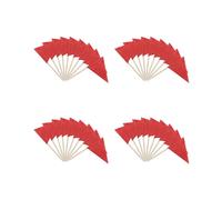 400 Pcs Solid Red Toothpick Flags Small Plain Red Color Stick Cupcake Toppers Flags DIY Decoration
