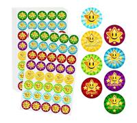 400 PCS Star Stickers for Reward Chart,Smiley Face Stickers Colourful Star Stickers Motivational Praise Sticker for Teachers, Parents, Children, Potty Training, School, and Home Use (400)