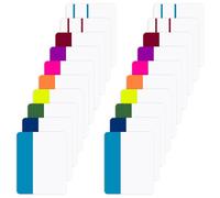 400 Pcs Sticky Index Tabs, Writable Book Tabs, Repositionable Page Marker Tabs, Colored Index Tabs, Sticky Tabs for Easy Organization and Note, 20 Sets 20 Color