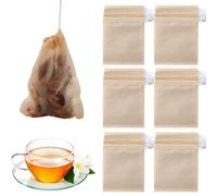 400 Pcs Tea Filter Bags, 2.36 * 3.15 inch Tea Bags Empty Unbleached Paper Drawstring Tea Bags Disposable Infuser Bags for Loose Tea Scented Tea Spice Coffee Herbal
