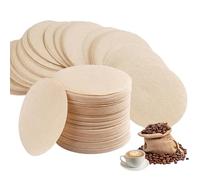 400 PCS Unbleached Coffee Filter Papers Compatible with Aerobie Aeropress Coffee, Coffee Filters Round Replacement,Unbleached Natural Paper for Espresso Makers (Khaki Color)