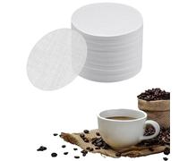 400 PCS Unbleached Coffee Filter Papers Compatible with Aerobie Aeropress Coffee, Coffee Filters Round Replacement,Unbleached Natural Paper for Espresso Makers (White)