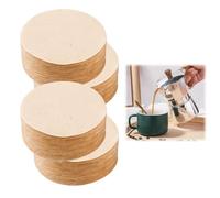 400 PCS Unbleached Coffee Filter Papers - Natural 64mm/2.5" Round Filters, Disposable Coffee Filters, Compatible with Espresso Machines - Premium Brown Paper Filters for Enhanced Coffee Flavo