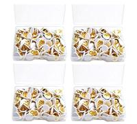 400 PCS White Drawing Pins Kit,Round Head Thumbtacks Metal Push Pins with Storage Box Drawing Pins for Notice Board Decorative Thumb Tacks for Pinboard Bulletin Board Map Photo Wall