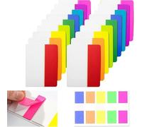 400 Piece Self Adhesive Tabs Sticky Notes 20 Sets 10 Colors Writable and Repositionable File Tabs Flags, for Page Markers or Book Markers