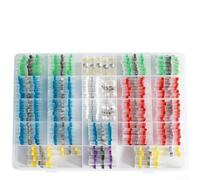 400-Piece Solder Seal Heat Shrink Terminals Kit - Waterproof Quick Connect Wire Connectors with Solder Rings for Automotive, Marine and DIY Electrical Repairs