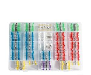 400-Piece Solder Seal Heat Shrink Terminals Kit - Waterproof Quick Connect Wire Connectors with Solder Rings for Automotive, Marine and DIY Electrical Repairs