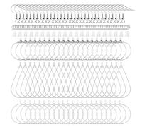 400 Piece Sterling Silver Plated Earring Hooks, Hypoallergenic Earrings Making Kit with Beading Hoop Earring Finding Component Accessories, Earring Backs & Jump Rings for DIY Jewelry Craft
