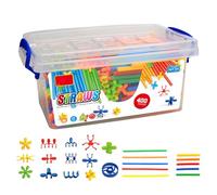 400-Piece Straw Constructor Building Toys for Kids - STEM Educational Engineering Set, Creative Construction Kit for Motor Skills & Spatial Thinking for Ages 4+