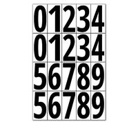 400 Pieces, 75mm - Vinyl Number Stickers, Waterproof Stick on Sticky Numbers - Black Numbers