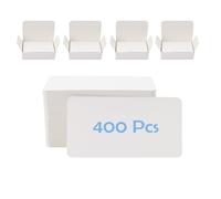 400 Pieces Blank Cards, Kraft Paper, Business Card Paper, Blank Cards to Design Yourself, White Postcard, Thank You Card, 8.8 x 5.3 cm