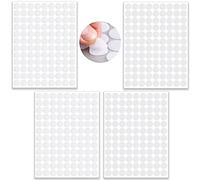 400 Pieces Hook and Loop,Hook and Loop Dots,200 Pairs Self Adhesive Dots,for Room Decoration,Home,Office(White,10mm)