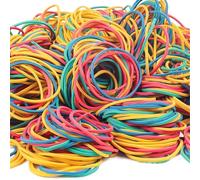 400 Pieces Mixed Size Elastic Rubber Rings Assorted Colors Durable Household Bands Craft Natural Rubber Elastic Bands for Storage and Daily Use