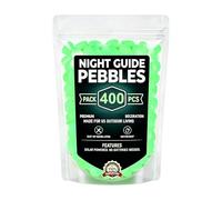 400 Pieces of Solar Powered Decorative Artificial Pebbles for Landscaping | Landscape Stones | Pond Landscape Yard Outdoor Patio Aquarium and Tubs