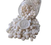 400 Pieces Sealing Wax Beads for Seal Stamp, PORXFLY Pink Waxs Seal Beads Great for Wedding Invitations, Wine Packages,Cards Envelopes, Gift Wrapping (Pearl White)