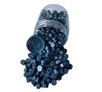 400 Pieces Sealing Wax Beads for Wax Seal Stamp, PORXFLY Pink Waxs Seal Beads Great for Wedding Invitations, Wine Packages,Cards Envelopes, Gift Wrapping (Dark Blue)