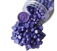400 Pieces Sealing Wax Beads for Wax Seal Stamp, PORXFLY Waxs Seal Beads Great for Wedding Invitations, Wine Packages,Cards Envelopes, Gift Wrapping (Pearlescent Violet)