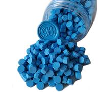 400 Pieces Sealing Wax Beads for Wax Seal Stamp, PORXFLY Waxss Seal Beads Great for Wedding Invitations, Wine Packages,Cards Envelopes, Gift Wrapping (Blue)