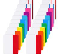 400 Pieces Tabs 2 Inch Sticky Index Tabs, Writable and Repositionable File Tabs Flags for Pages or Book Markers, Reading Notes, Classify Files, 20 Sets 10 Colors (400 Pieces Style A)